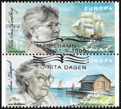 Åland 2007 V 20 Kirjailijoita EP LOISTO PARI LaPe 303+304