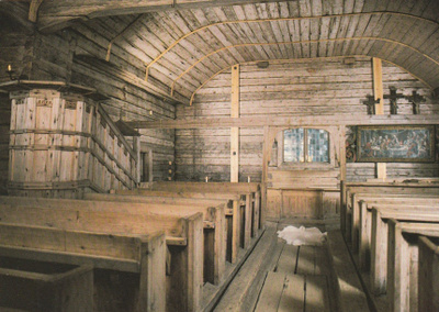 KIRKKOKORTTI - SODANKYLÄN VANHA KIRKKO - SISÄKUVA - 4
