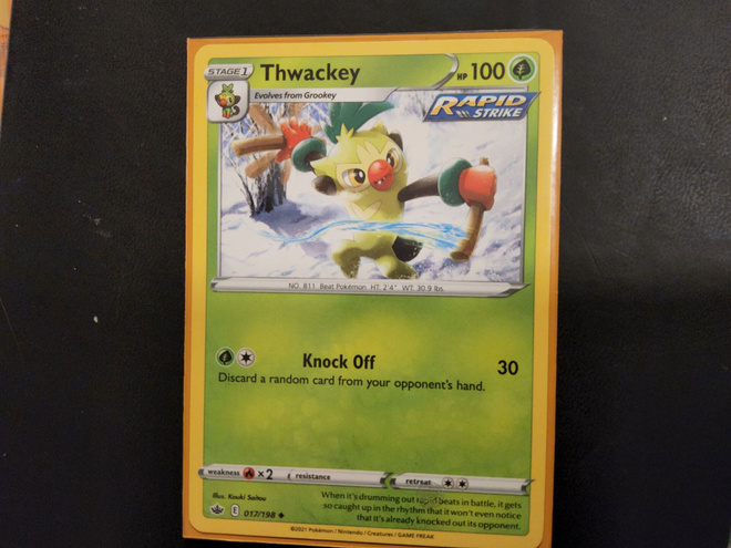 Thwackey #17 Pokemon Chilling Reign card