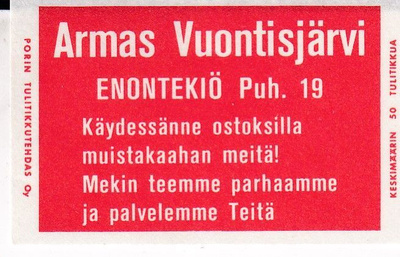 Enontekiö. Armas Vuontisjärvi,  s94