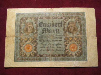 100 mark 1920 Saksa-Germany