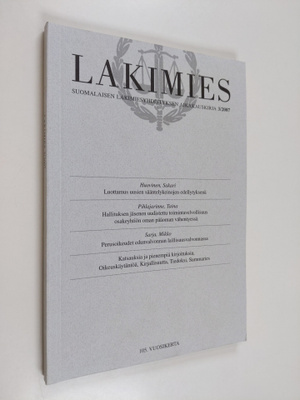 Lakimies 3/2007 : Suomalaisen lakimiesyhdistyksen aikakau...