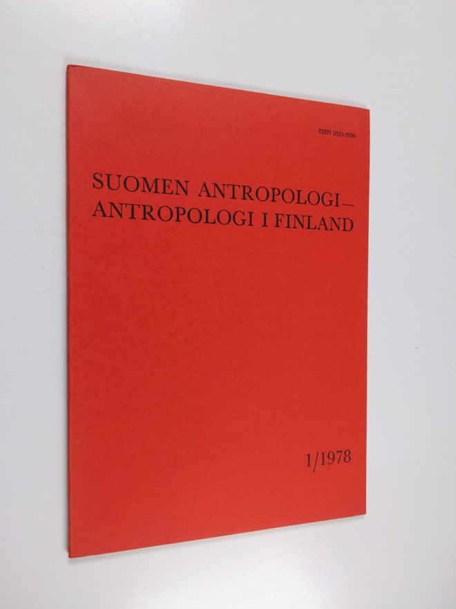 Suomen Antropologi -Antropologi i Finland 1/1978