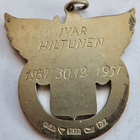 VANHA Merkki HKL - HST Hopeaa 1957 20v Palveluksesta 1937-57 - pikkukuva 2