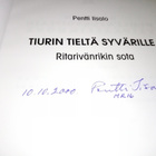 PENTTI IISALO Tiurin tieltä Syvärille ( 2 p. 1999 ) SIGNED - pikkukuva 2