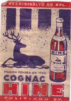 Cognac HINE , Tulitikku Oy    1/14