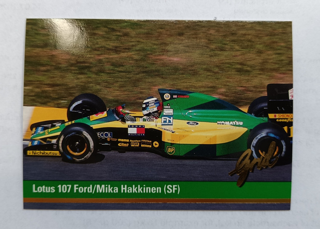 1992 Grid Motorcard #12 Mika Häkkinen Rookie