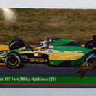 1992 Grid Motorcard #12 Mika Häkkinen Rookie - pikkukuva 1
