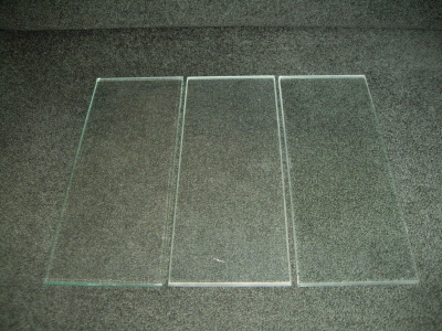 LASI LAATTA  Myymälä kaluste hyllystä 25x10cm