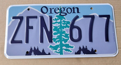 OREGON USA REKISTERIKILPI