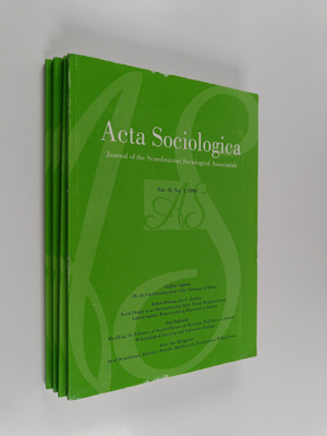 Acta Sosiologica - vol. 41 No. 1-4/1998 : journal of the ...