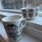 Marimekko Oiva Vihkiruusu muki tai kulho 30€/kpl - pikkukuva 1