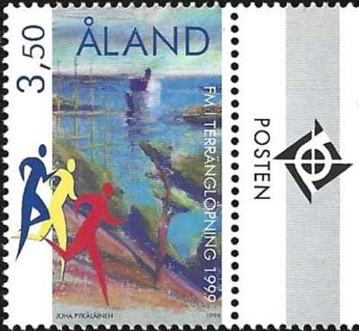 ÅL 1999 Maastojuok. SM 3,50 mk välilöpari logo ** LaPe 163