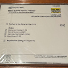 Aaron Copland / Louis Lane SEALED JAPAN 80s TELARC-80078 CD - pikkukuva 2