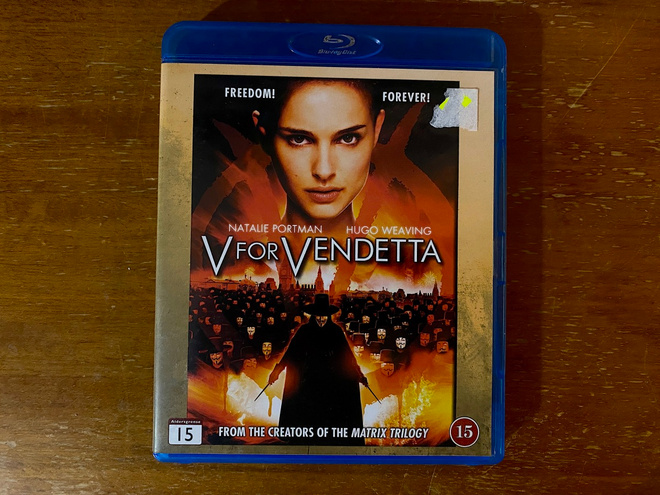 V for Vendetta Blu-ray V niin kuin verikosto