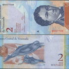 Venezuela 2 Bolivares 2012 ja 2018 UNC (2 erilaista) - pikkukuva 2