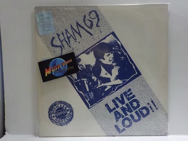SHAM69 - LIVE AND LOUD M-/M- LP uk-87 1st press