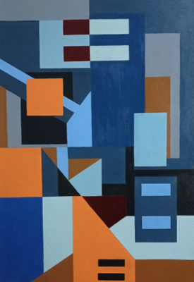 Mantra (Akryylimaalaus kankaalle 100 x 70 cm)