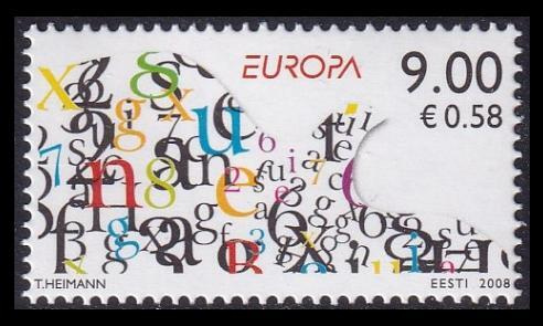 Eesti 615 ** Europa kirje (2008)
