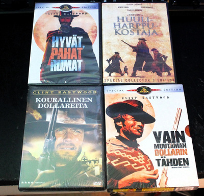 UUDET Dollari - trilogia + Huuliharppukostaja (7 DVD)