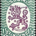 1926 M-17 Saarinen 1½ mk vihreä/lila HR ** LaPe 119 B W 1 - pikkukuva 1