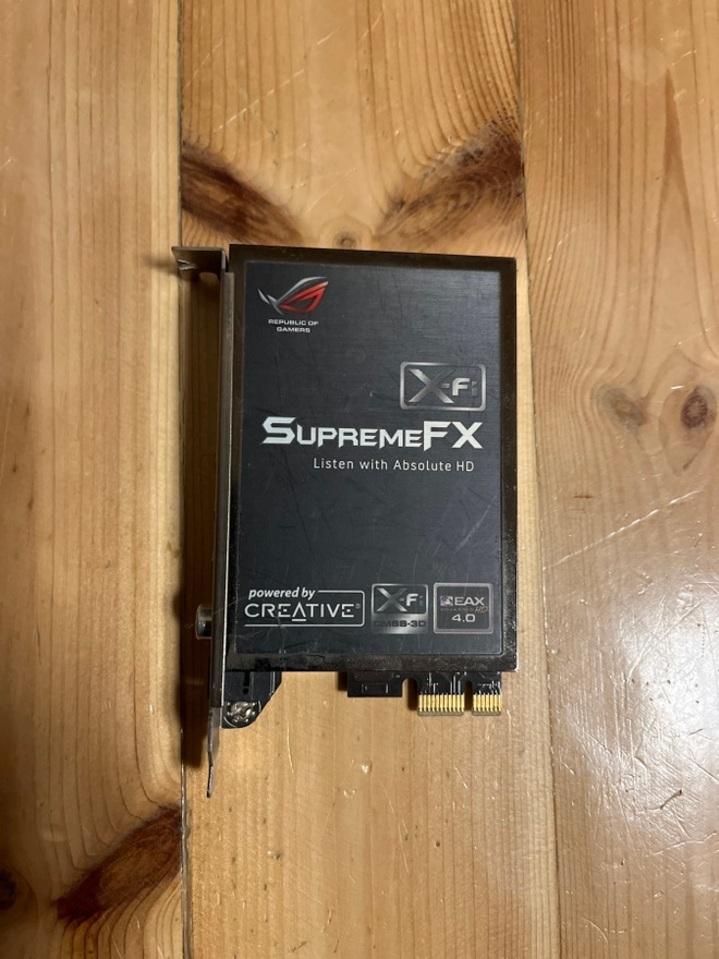 ASUS ROG SUPREMEFX HD AUDIO SURROUND SOUND CARD