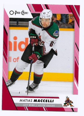 2023-24 O-Pee-Chee Red #30 Matias Maccelli