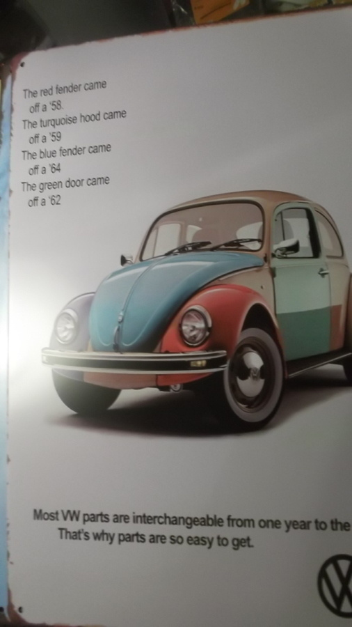 Peltikyltti Volkswagen kupla