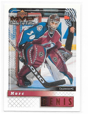 99-00 UD MVP SC Etd. #56 Marc Denis Colorado Avs MV