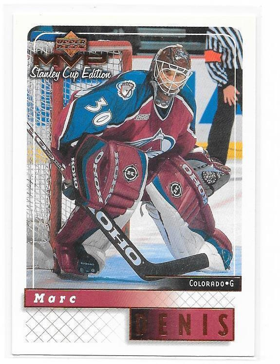 99-00 UD MVP SC Etd. #56 Marc Denis Colorado Avs MV