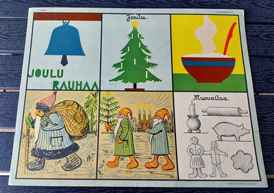 Opetustaulu Tilgmann n. 41,2 x 32,5 cm JOULU joulurauhaa