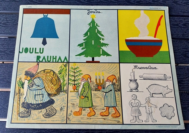 Opetustaulu Tilgmann n. 41,2 x 32,5 cm JOULU joulurauhaa