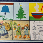 Opetustaulu Tilgmann n. 41,2 x 32,5 cm JOULU joulurauhaa - pikkukuva 1