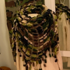 Camo maastokuosi väritys upea suuri huivi käsin tehty - pikkukuva 2