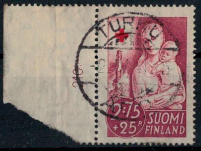 1941 PR 2,75 mk kaunis TURKU