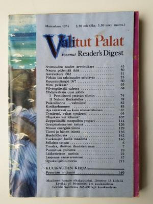 Valitut Palat marraskuu 1974
