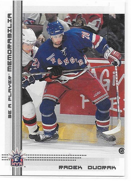 2000-01 BAP Memorabilia #142 Radek Dvorak New York Rangers