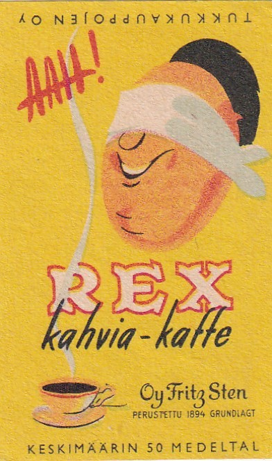 Oy Fritz  Sten REX kahvia - kaffe  b504