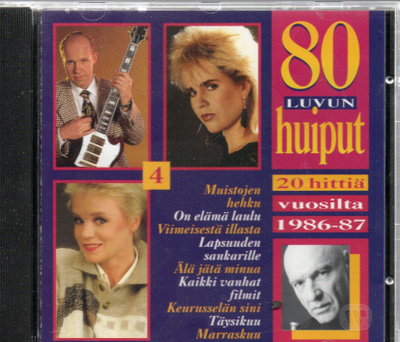 80 Luvun huiput -20 hittiä vuosilta 1986-87 CD