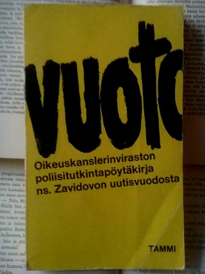 Vuoto: oikeuskanslerinviraston poliisitutkintopöytäkirja...