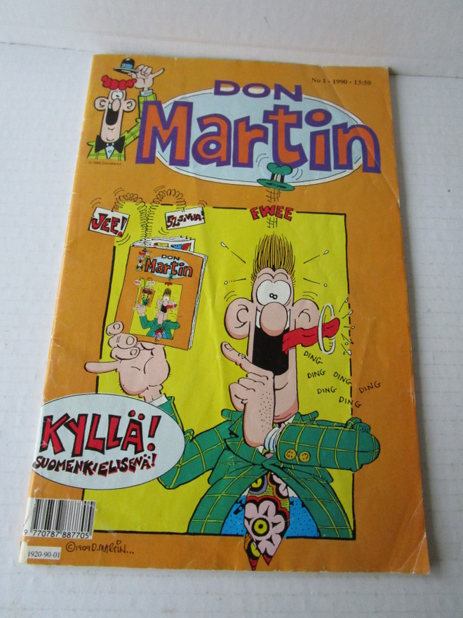 Suomen kielinen Don Martin lehti n:o 1/1990