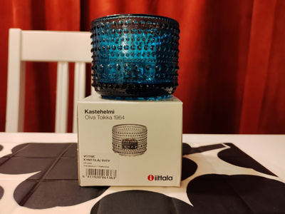 Iittala Kastehelmi kynttilälyhty, 64 mm, Turkoosi