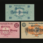 Saksa Notgeld 10, 25, 50 Pfg, Creussen 1.12.1916 - pikkukuva 1