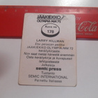 SEMIC  Olympia-MM-72 #178 Larry Hillman LA NHL - pikkukuva 2