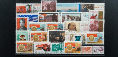 CCCP NEUVOSTOLIITTO 60-luku LEIMATTUJA postimerkkejä 24 kpl