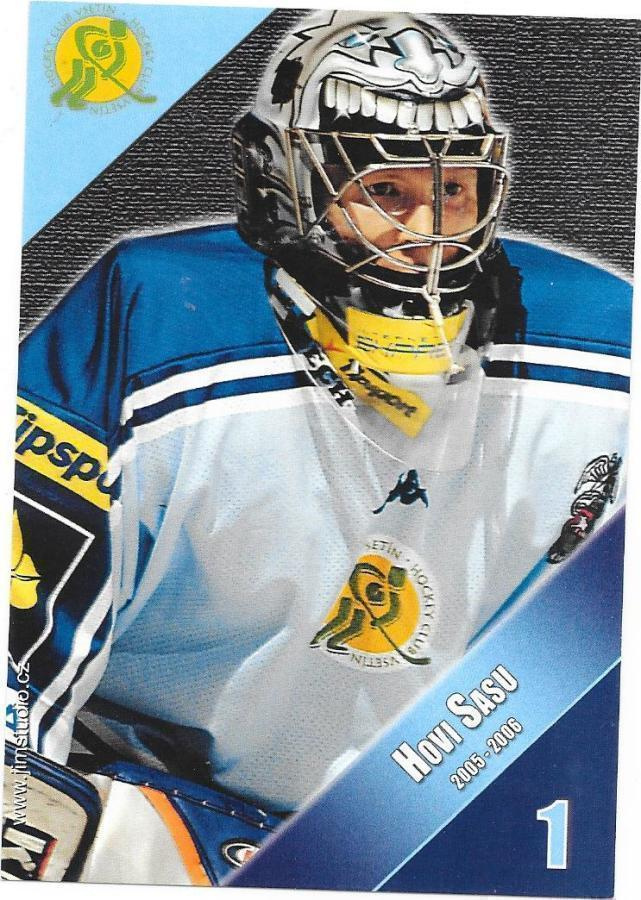 2005-06 HC Vsetin Postikortti #1 Sasu Hovi Tappara MV