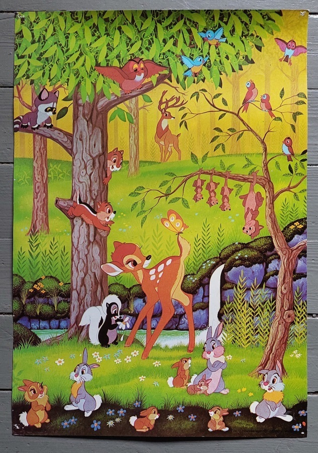 Walt Disney : Upea 80 -luvun Bambi -juliste