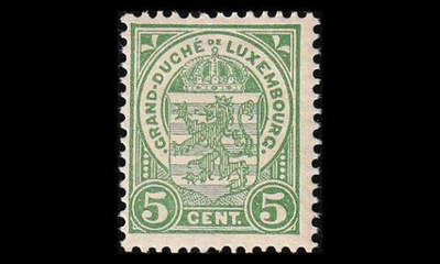 Luxemburg 87 * Käyttösarja vaakuna 5 C (1907)