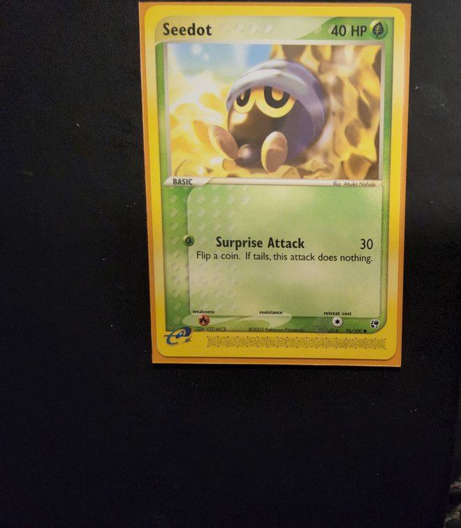 Seedot #76 Pokemon Sandstorm card