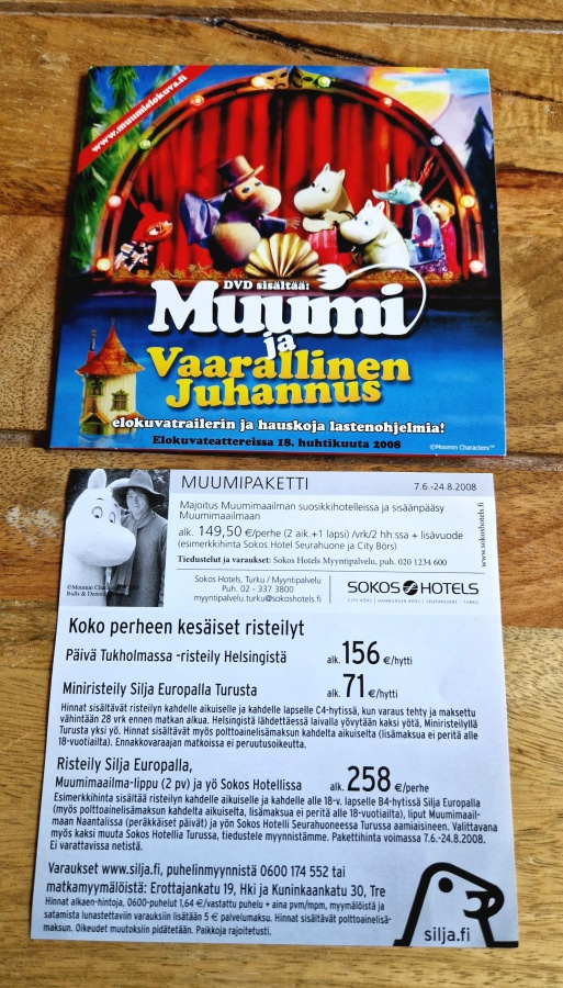 Merelle Muumien kanssa DVD. Muumiristeily Silja Line 2008